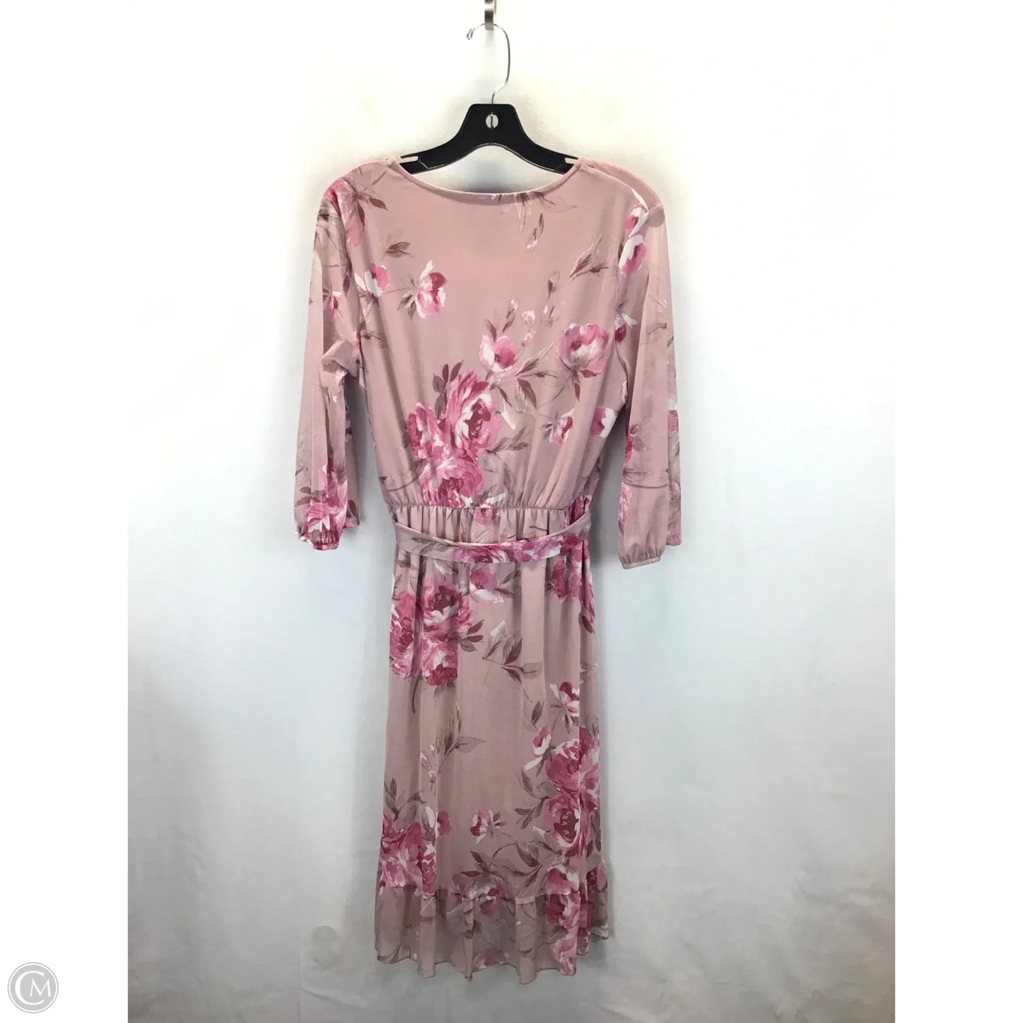 Dress Casual Midi By Clothes Mentor In Floral Print, Size: L