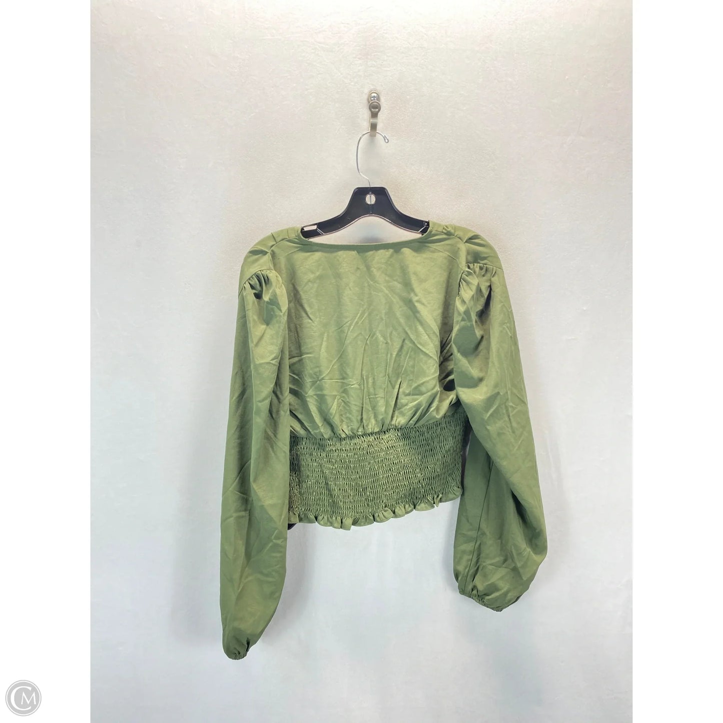 Top Long Sleeve By Shein In Green, Size: S