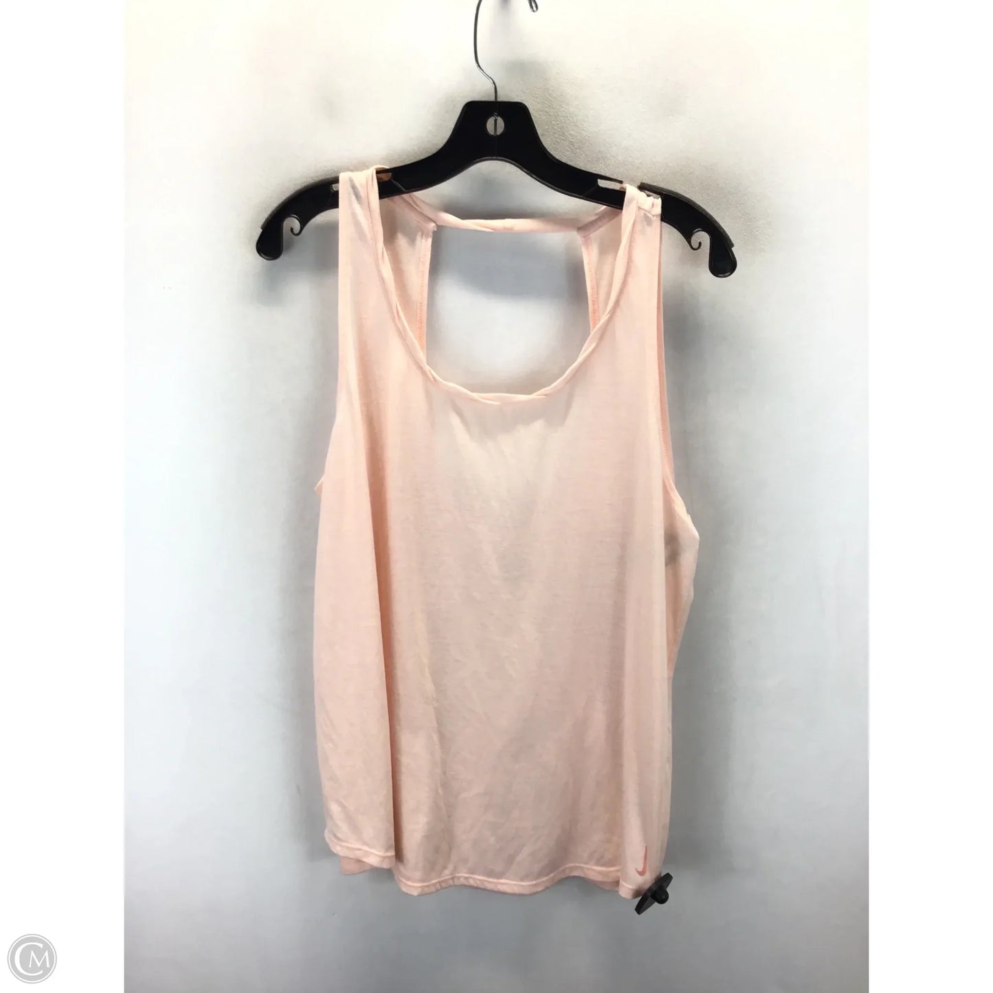 Athletic Tank Top By Nike In Peach, Size: Xl