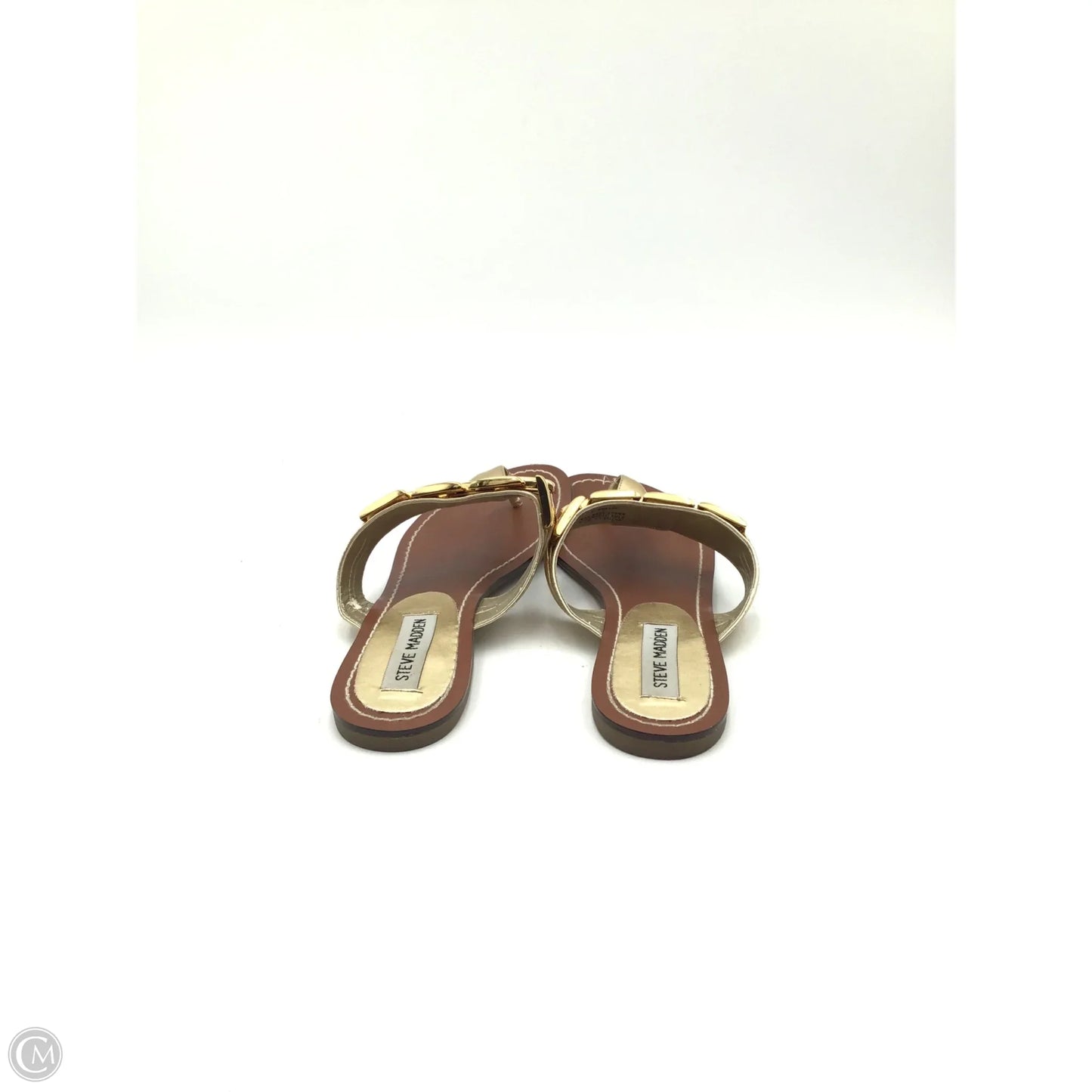 Sandals Flats By Steve Madden In Gold, Size: 7