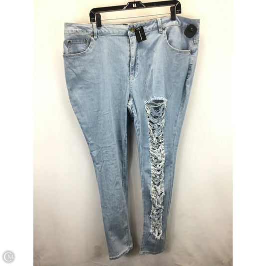 Jeans Skinny By Ashley Stewart In Blue Denim, Size: 22