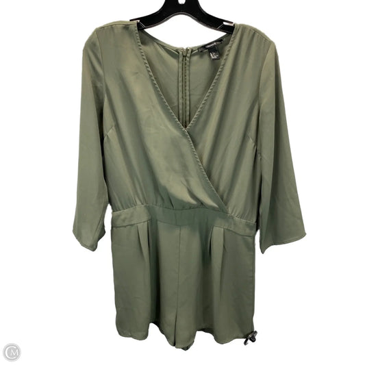 Romper By Forever 21 In Green, Size: L