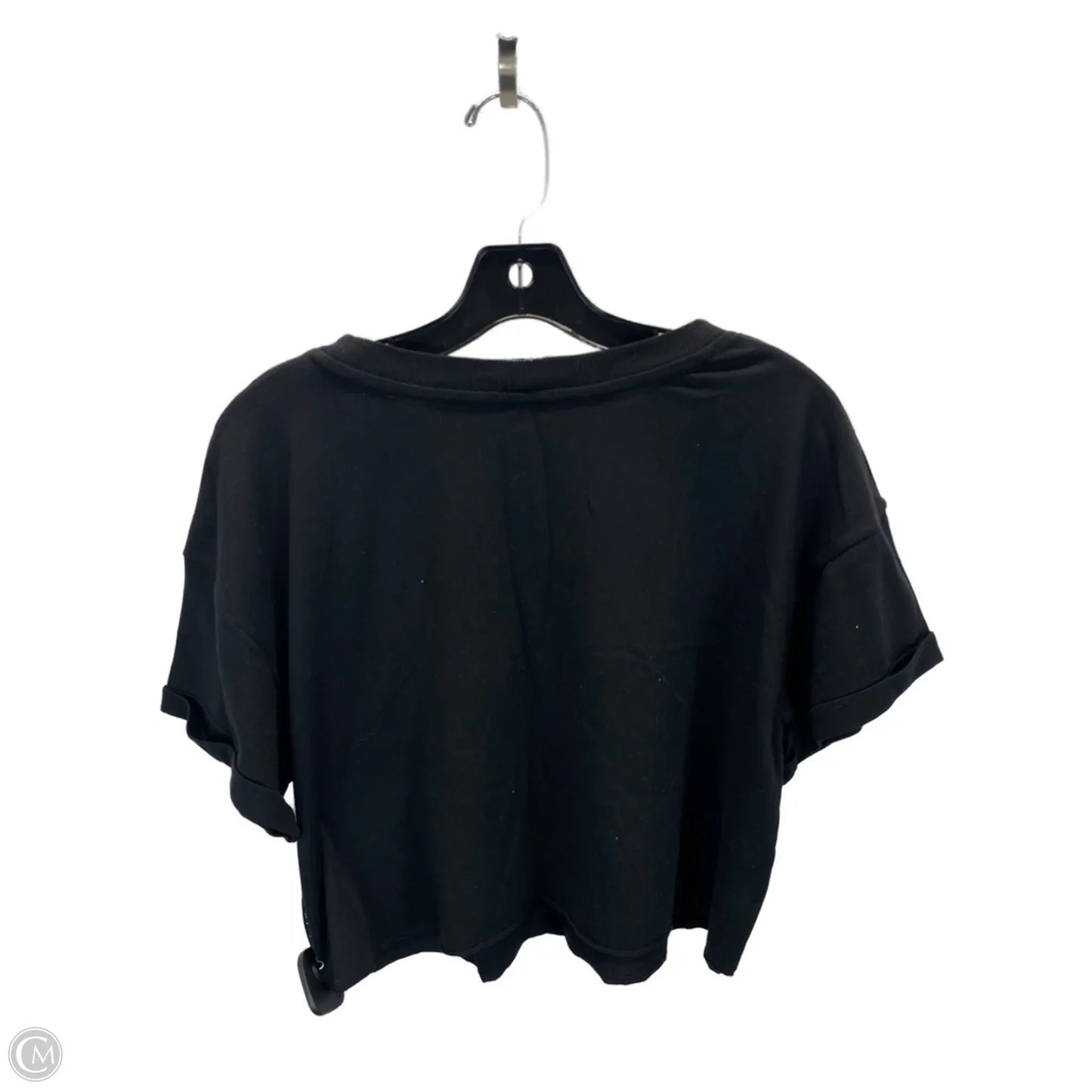 Top Short Sleeve By Calvin Klein In Black, Size: M