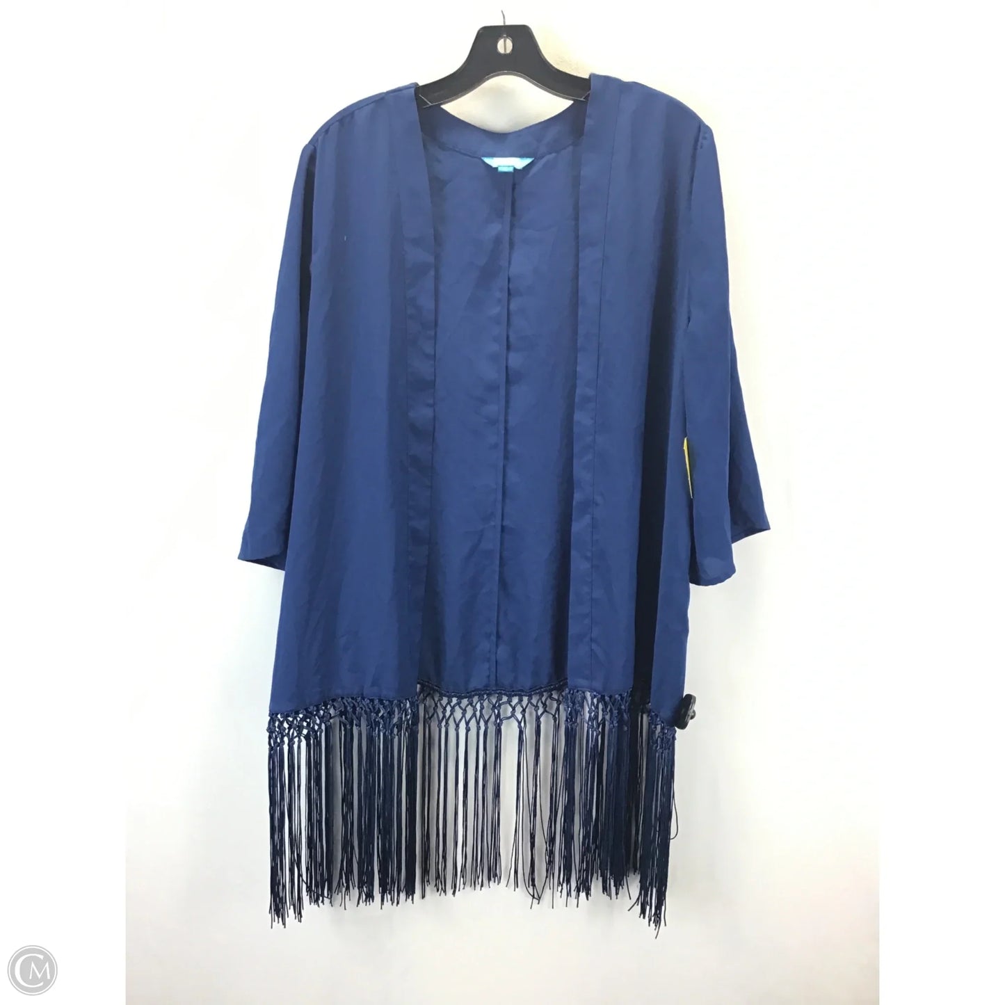 Cardigan By Clothes Mentor In Ocean, Size: Xl