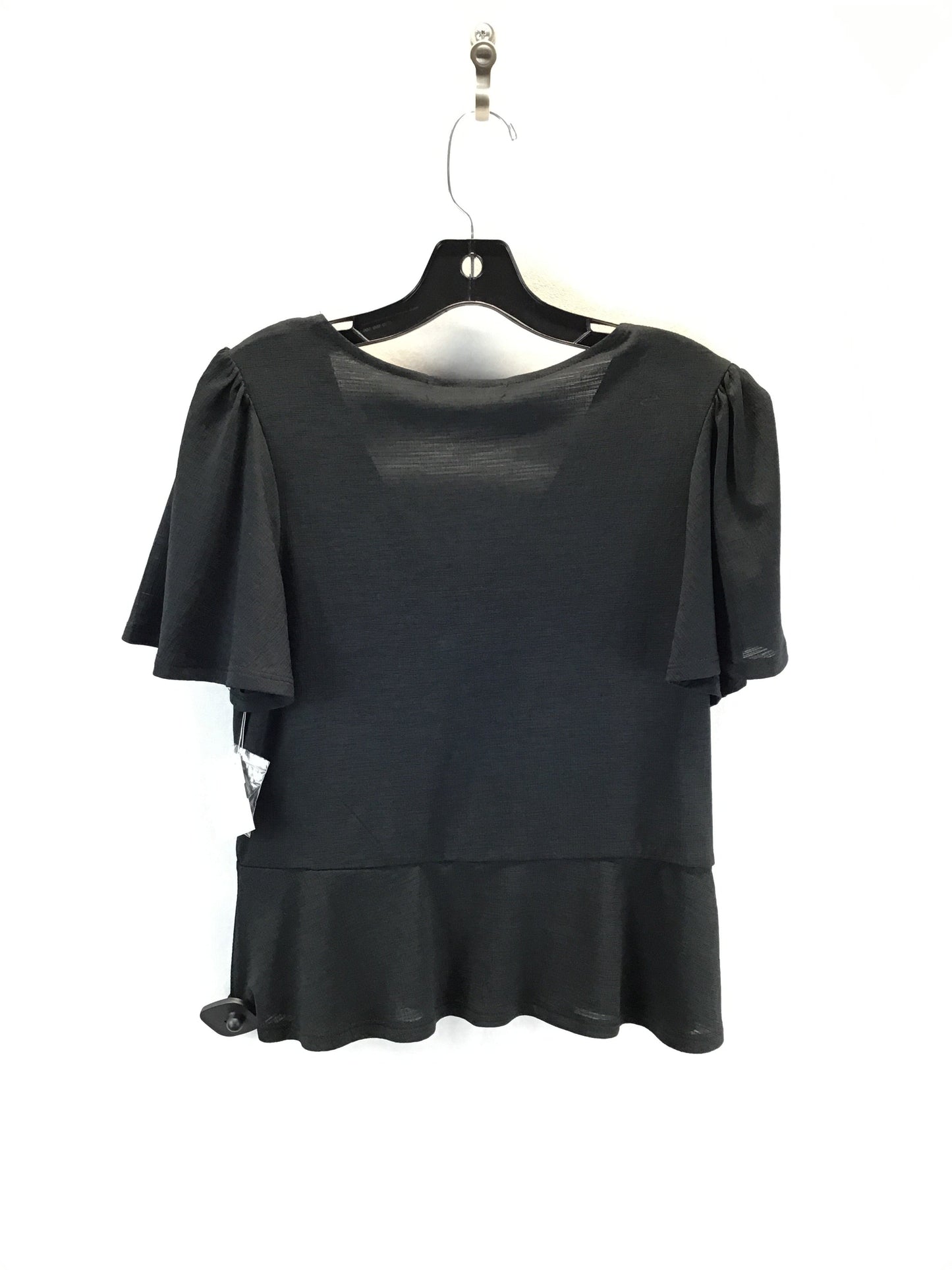 Top Short Sleeve By Clothes Mentor In Black, Size: L
