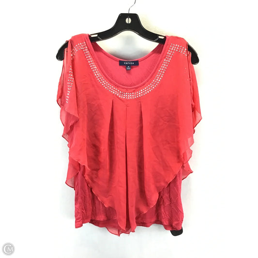 Top Sleeveless By Clothes Mentor In Red, Size: M