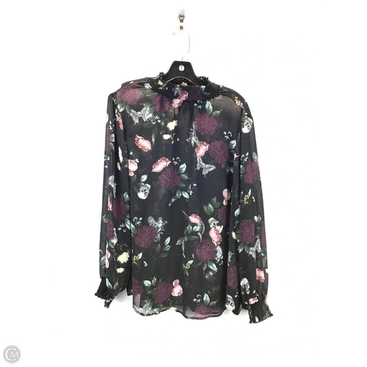 Top Long Sleeve By Torrid In Floral Print, Size: 1x