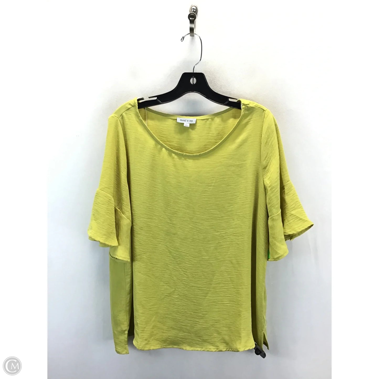Top Short Sleeve By Clothes Mentor In Green, Size: L