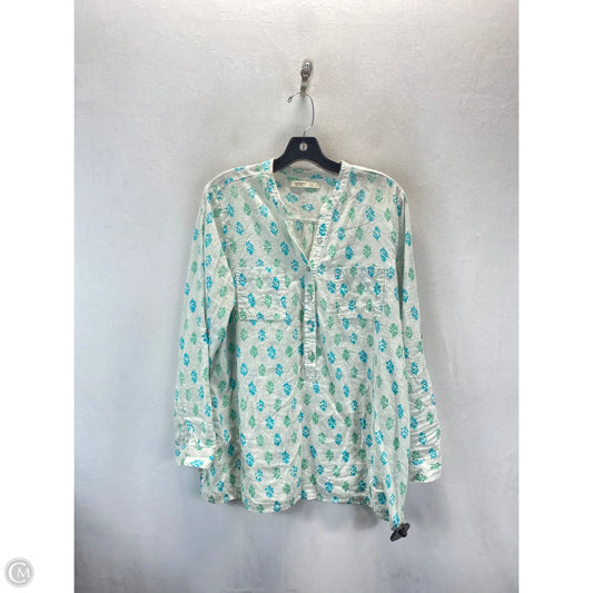 Top Long Sleeve By Old Navy In White, Size: L