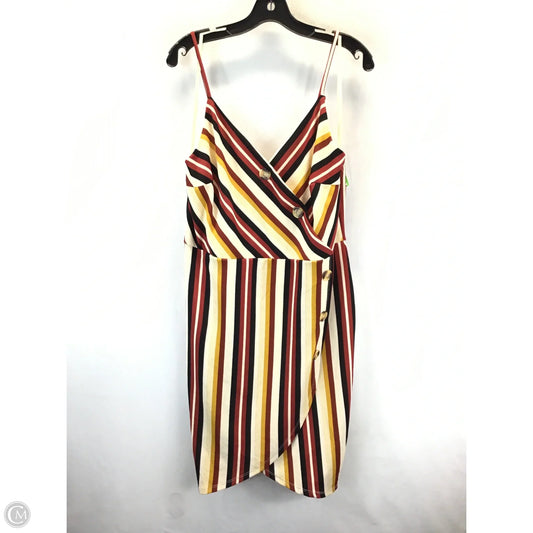 Dress Casual Midi By Love J In Striped Pattern, Size: 2x