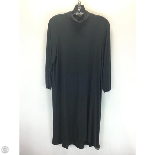 Dress Casual Midi By J. Jill In Black, Size: M