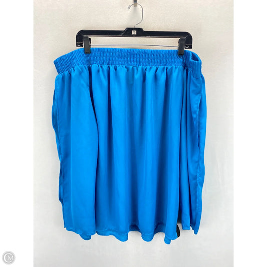 Blouse Long Sleeve By Ashley Stewart In Sea Blue, Size: 18