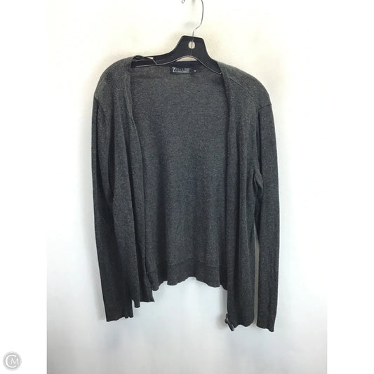 Sweater Cardigan By New York And Co In Grey, Size: L