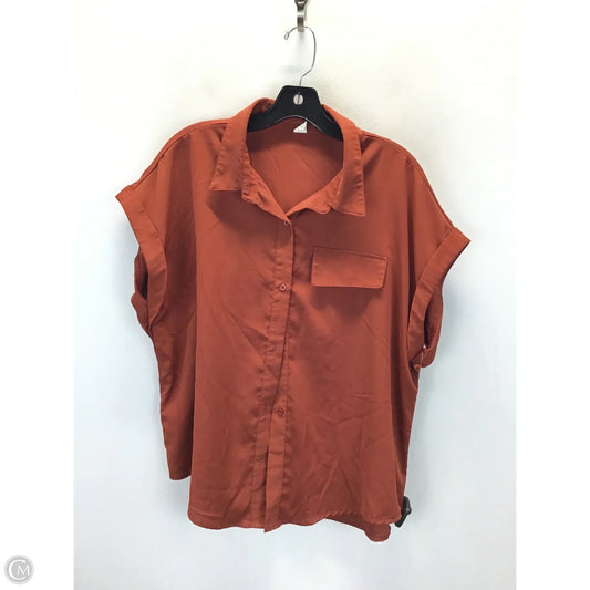 Top Short Sleeve By Clothes Mentor In Orange, Size: Xl