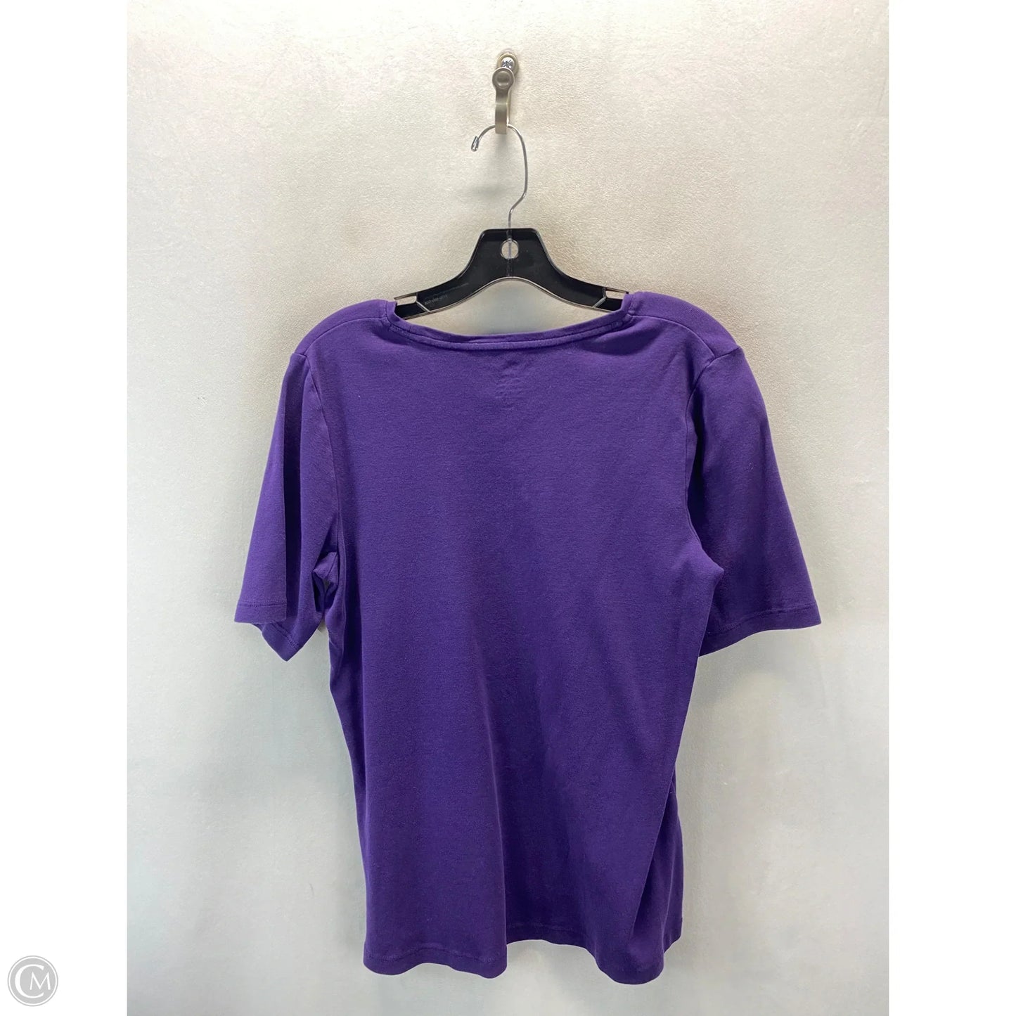 Top Short Sleeve By Chicos In Purple, Size: 2