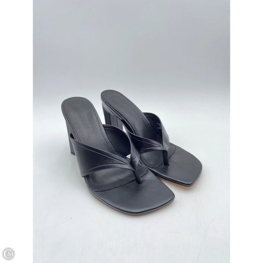 Sandals Heels Block By Topshop In Black, Size: 9