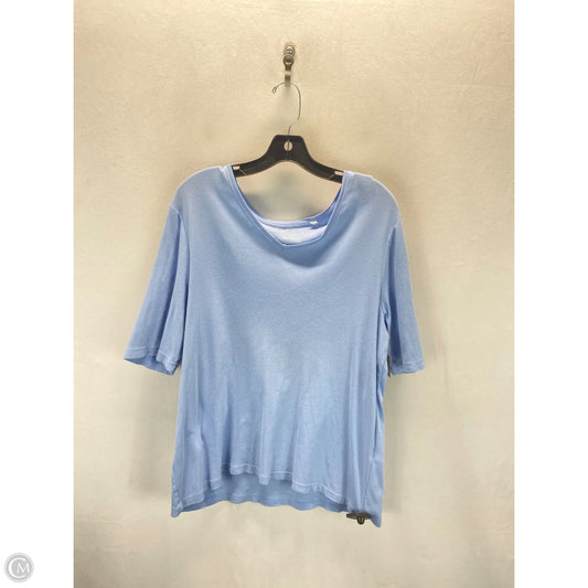 Top Short Sleeve By Chicos In Blue, Size: 16
