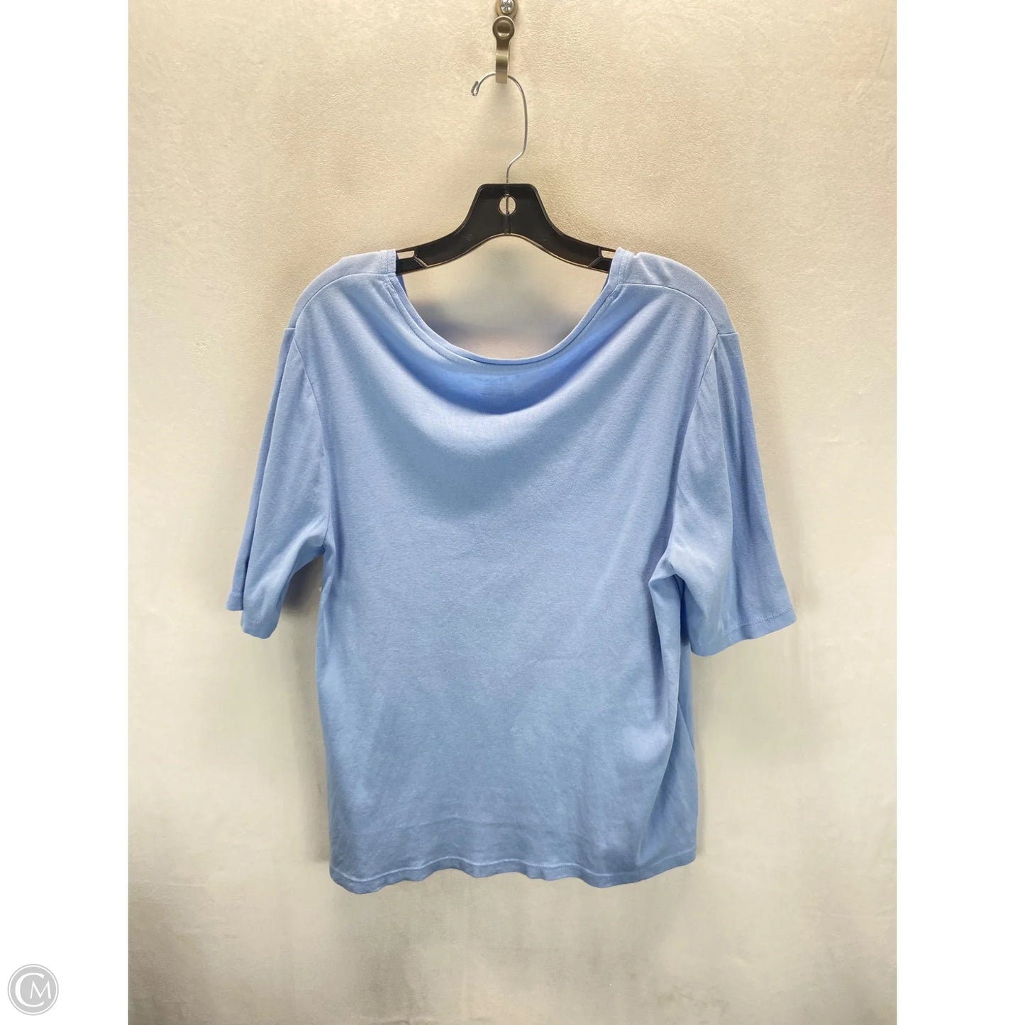 Top Short Sleeve By Chicos In Blue, Size: 16