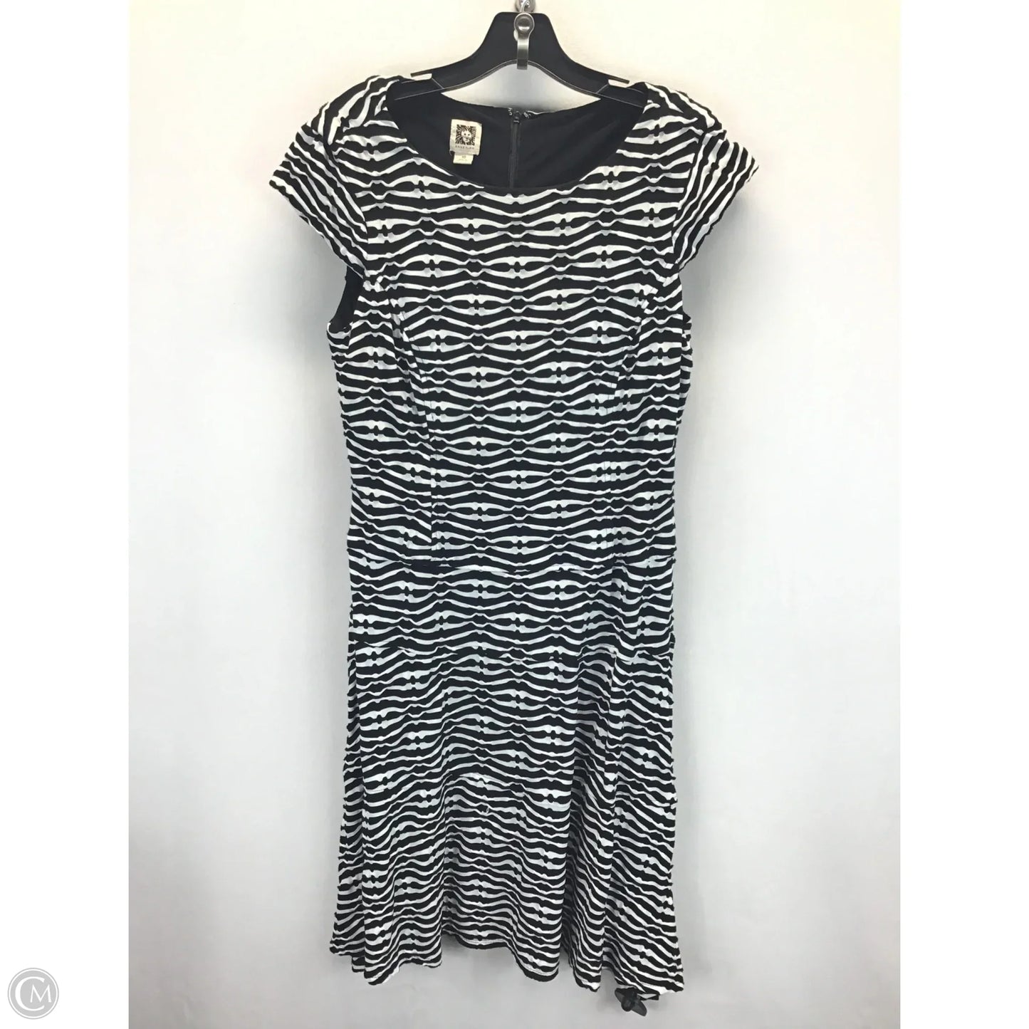 Dress Casual Midi By Anne Klein In Black & White, Size: 10