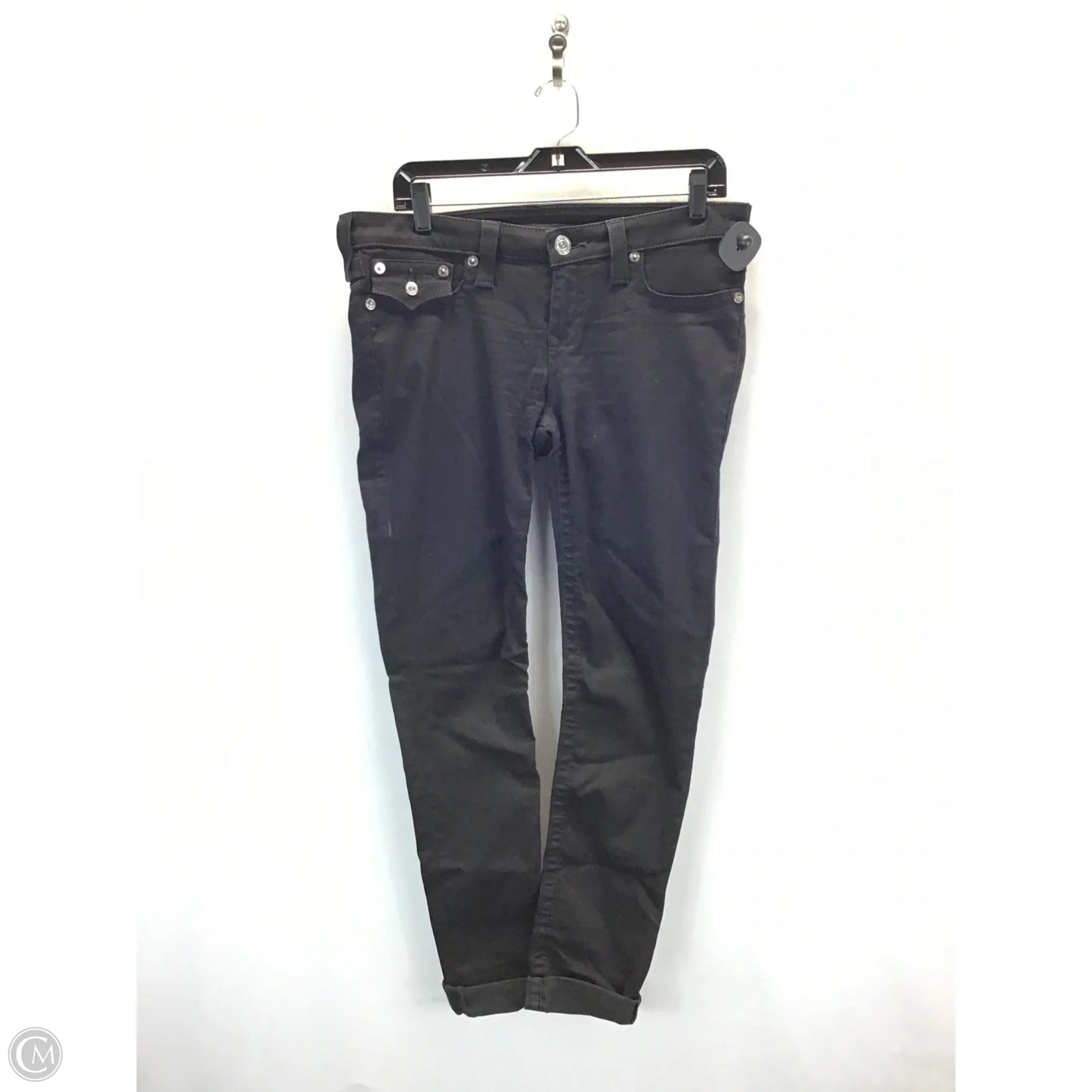 Jeans Skinny By True Religion In Black, Size: 8