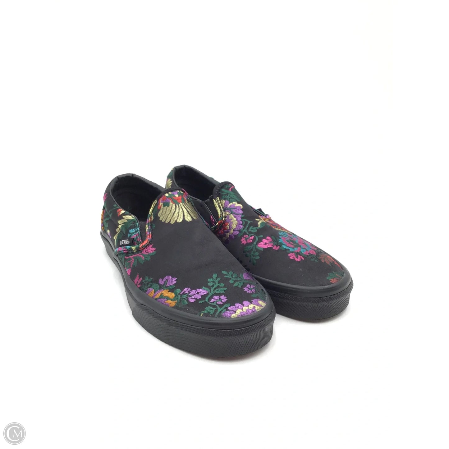 Shoes Sneakers By Vans In Black & Purple, Size: 7.5