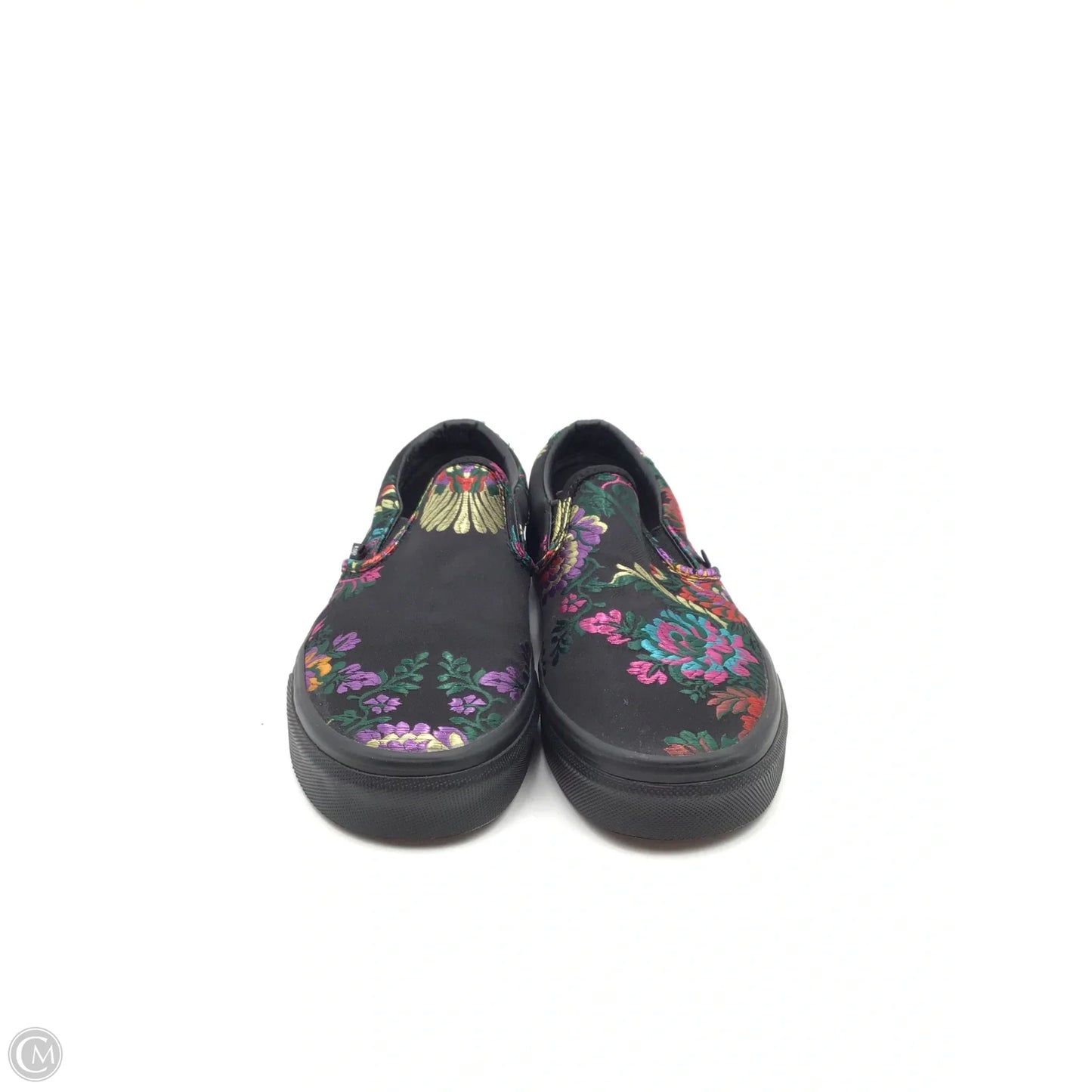 Shoes Sneakers By Vans In Black & Purple, Size: 7.5