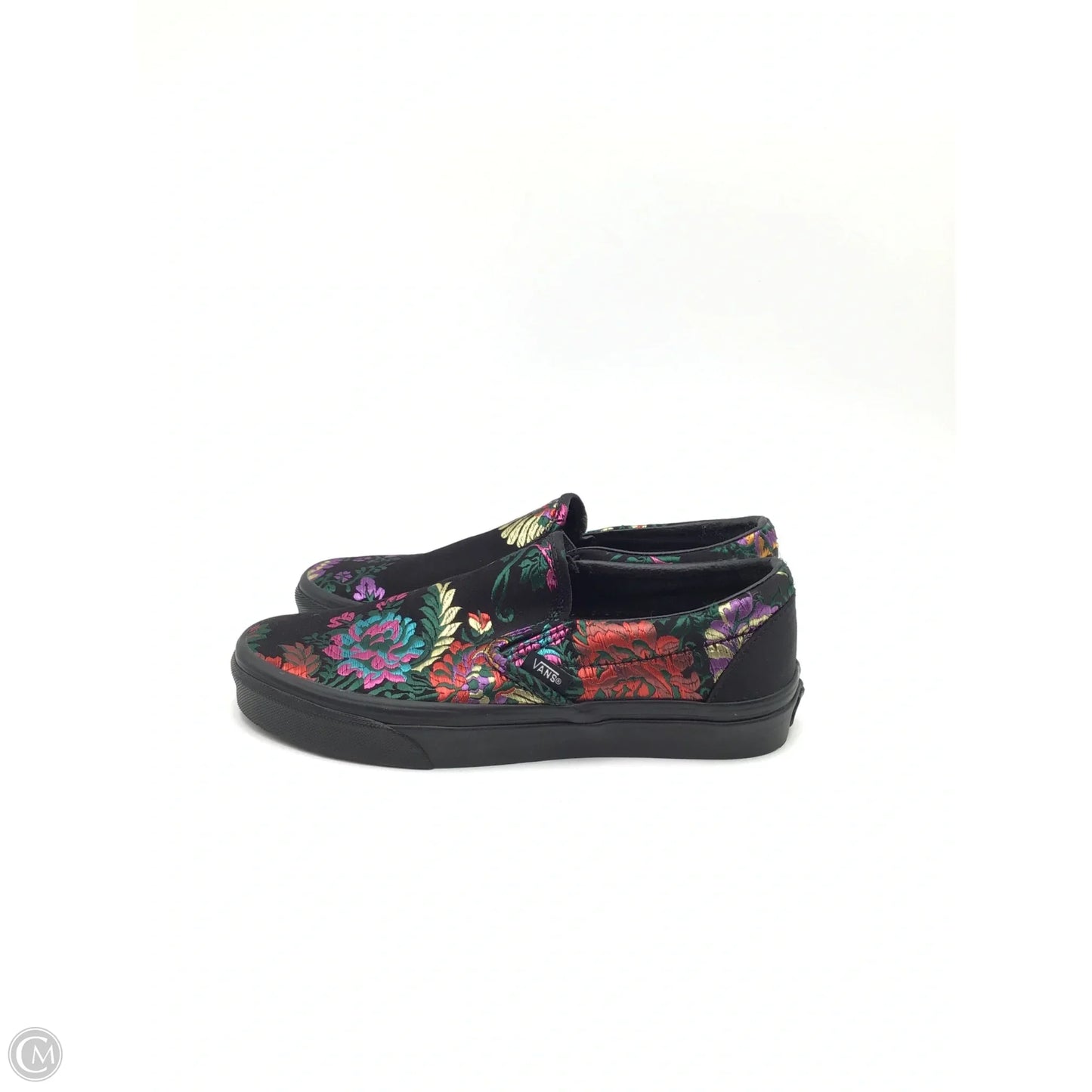 Shoes Sneakers By Vans In Black & Purple, Size: 7.5