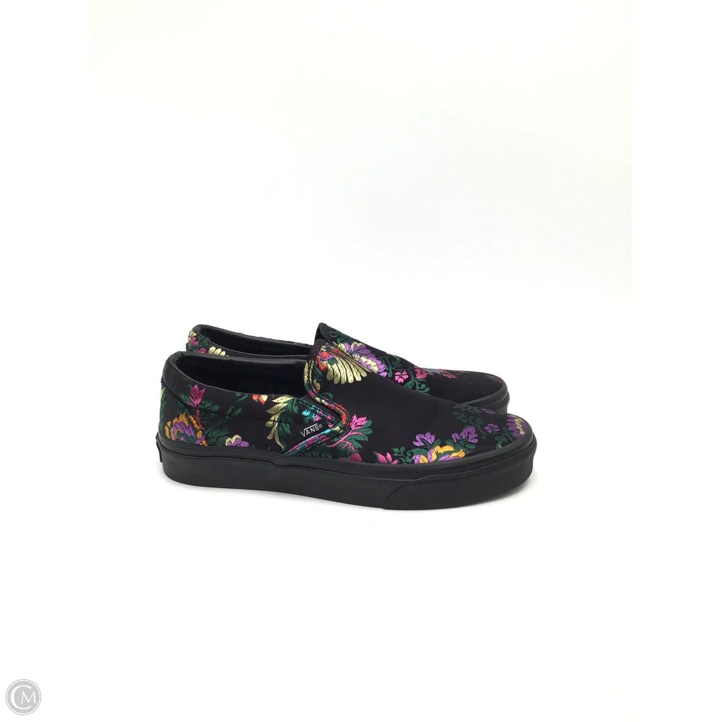 Shoes Sneakers By Vans In Black & Purple, Size: 7.5
