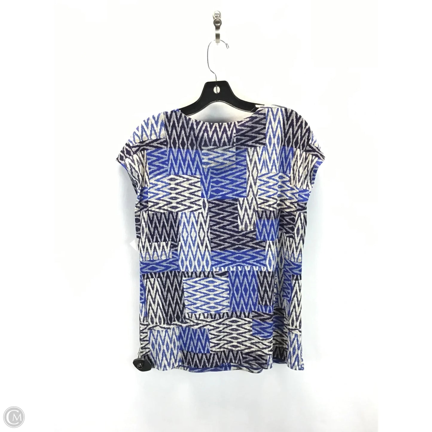 Top Short Sleeve By Liz Claiborne In Blue, Size: Xl