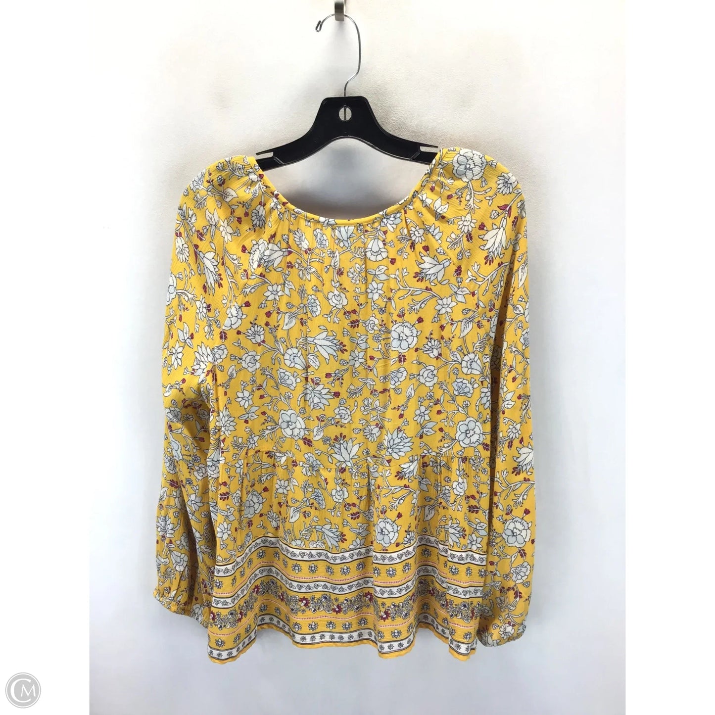 Top Long Sleeve By Old Navy In Yellow, Size: L