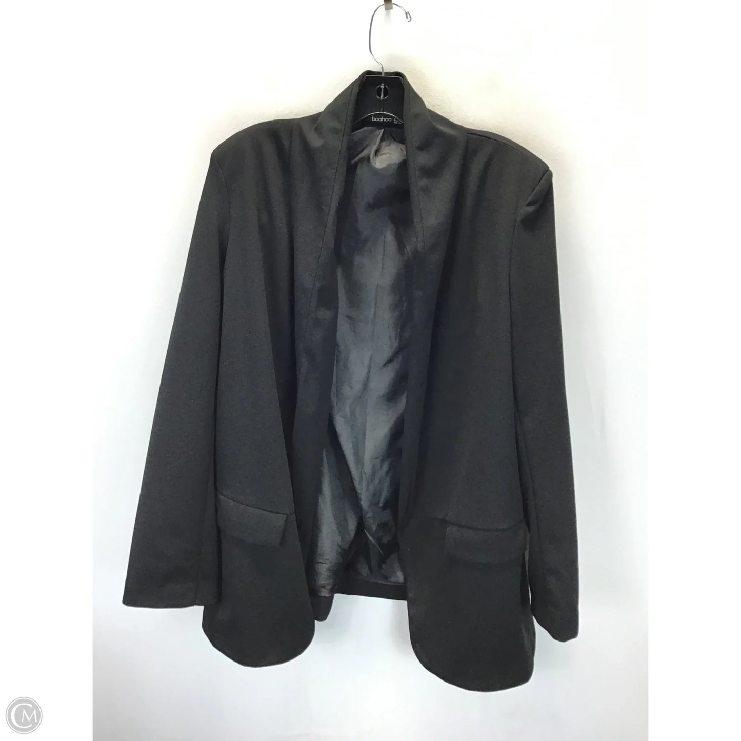 Blazer By Boohoo Boutique In Black, Size: 12