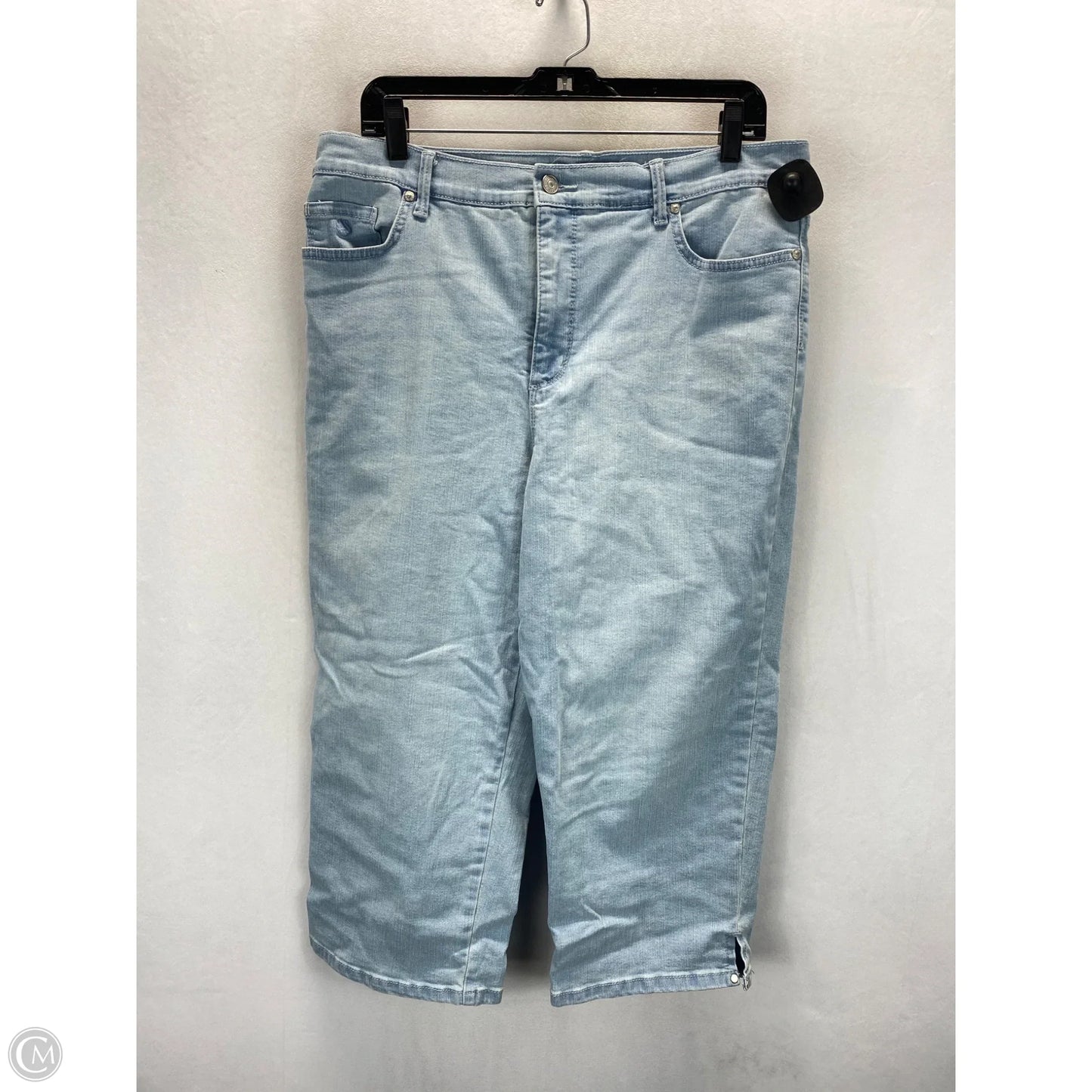Jeans Cropped By Gloria Vanderbilt In Blue, Size: 14