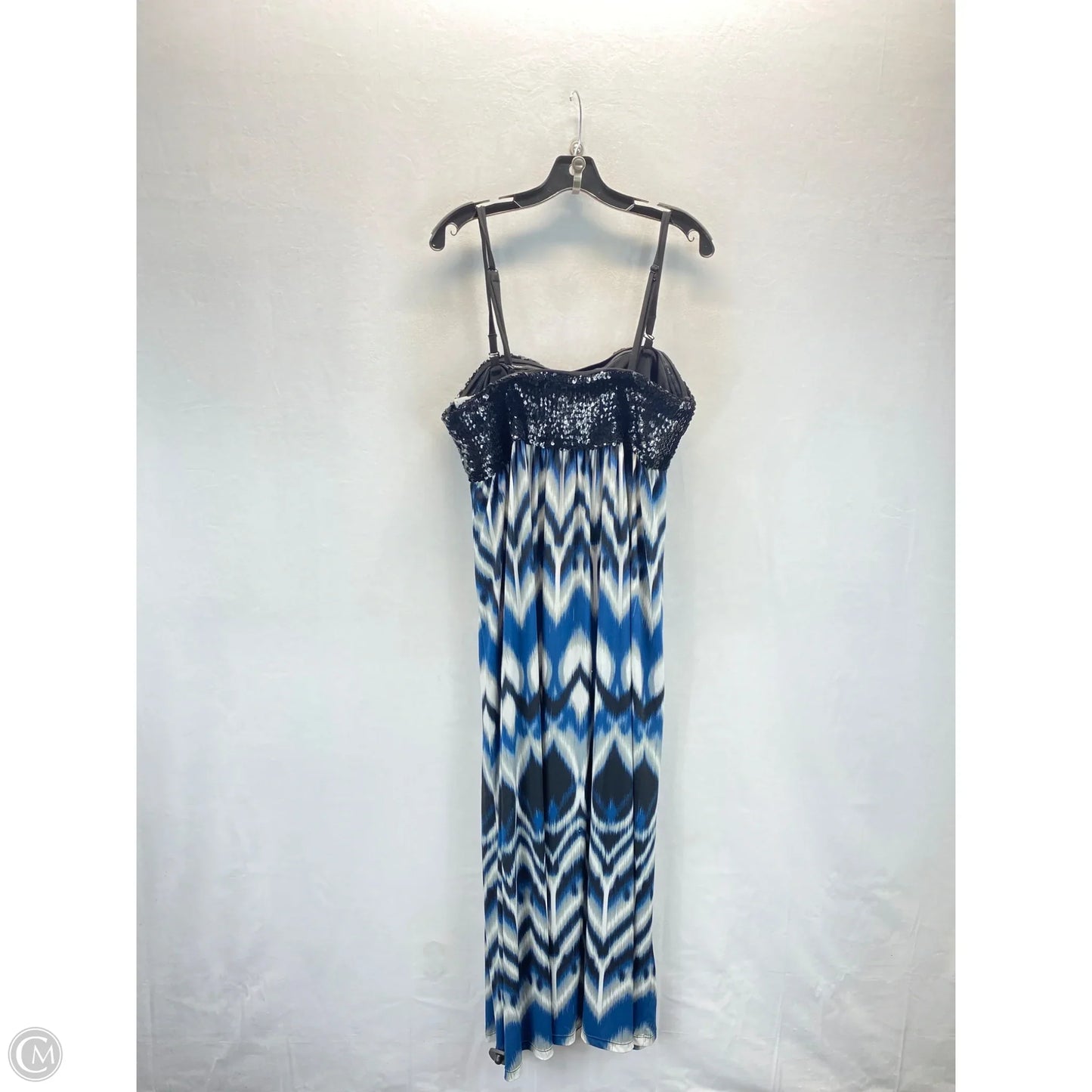 Dress Casual Maxi By Alfani In Black & Blue, Size: Xl