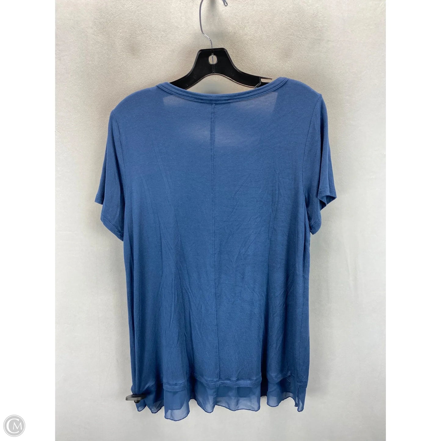 Top Short Sleeve By Nine West In Blue, Size: M