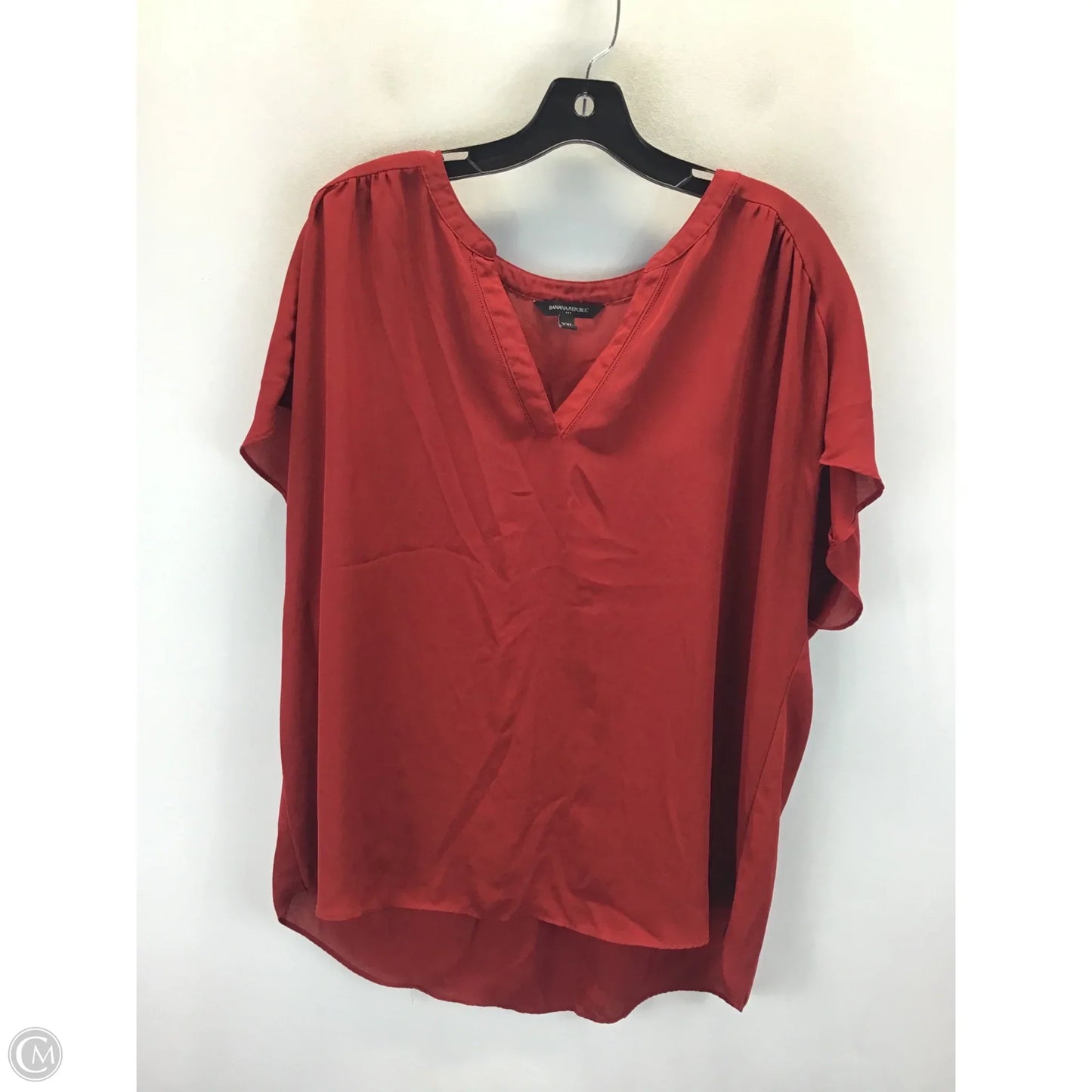 Top Short Sleeve By Banana Republic In Red, Size: Xxl