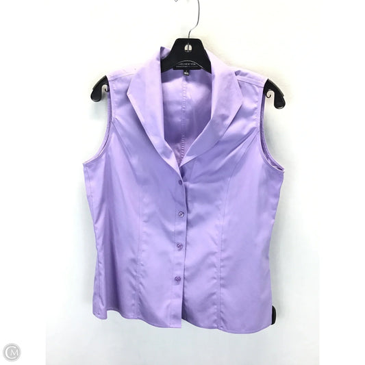 Top Sleeveless By New York And Co In Purple, Size: 8