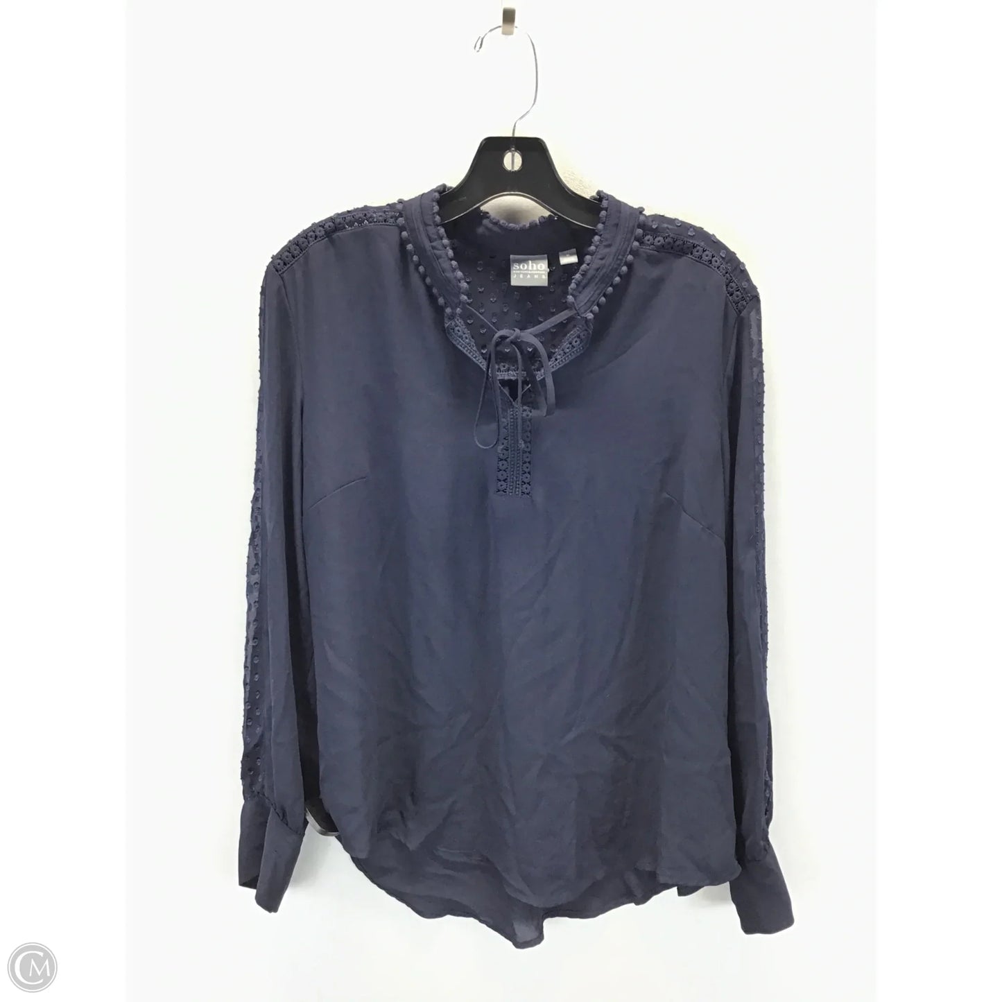 Top Long Sleeve By New York And Co In Blue, Size: M