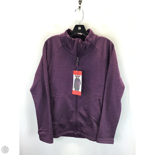 Athletic Jacket By Kirkland In Maroon, Size: M