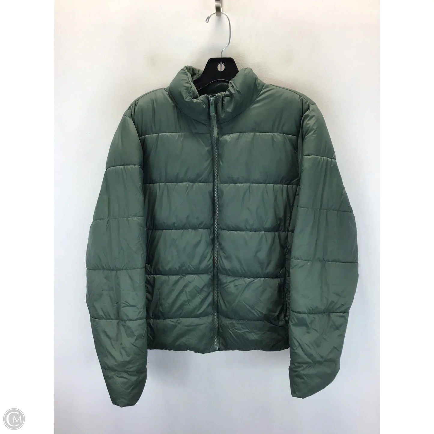 Coat Puffer & Quilted By Gap In Green, Size: M