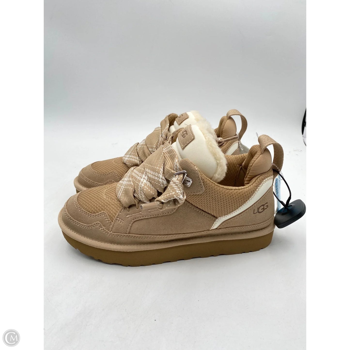 Boots Designer By Ugg In Tan & White, Size: 9