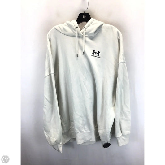 Sweatshirt Hoodie By Under Armour In Beige, Size: Xl