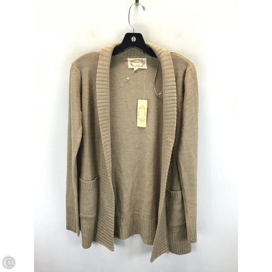 Cardigan By Ambiance Apparel In Tan, Size: S