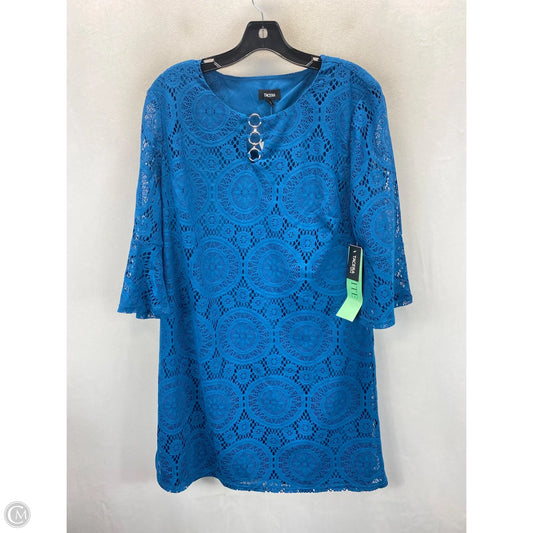 Dress Casual Midi By Tacera In Blue, Size: S