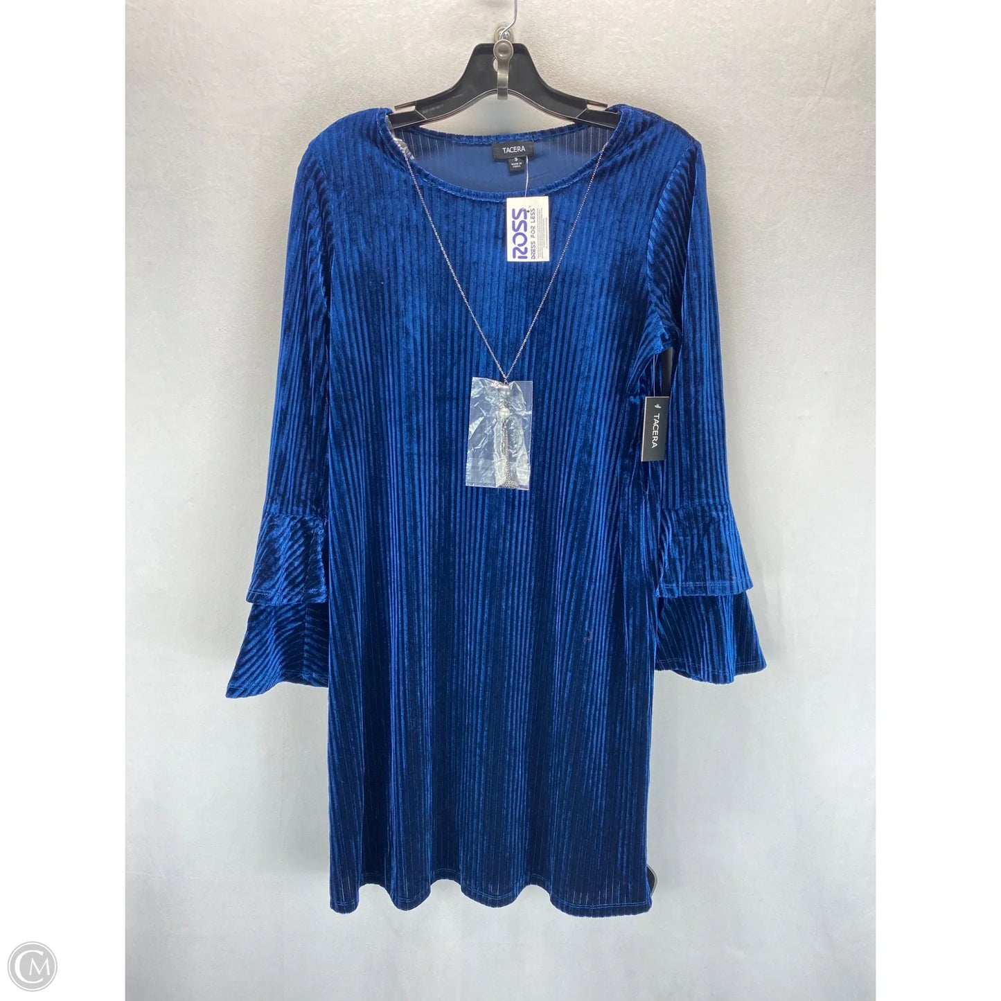 Dress Casual Midi By Tacera In Blue, Size: S