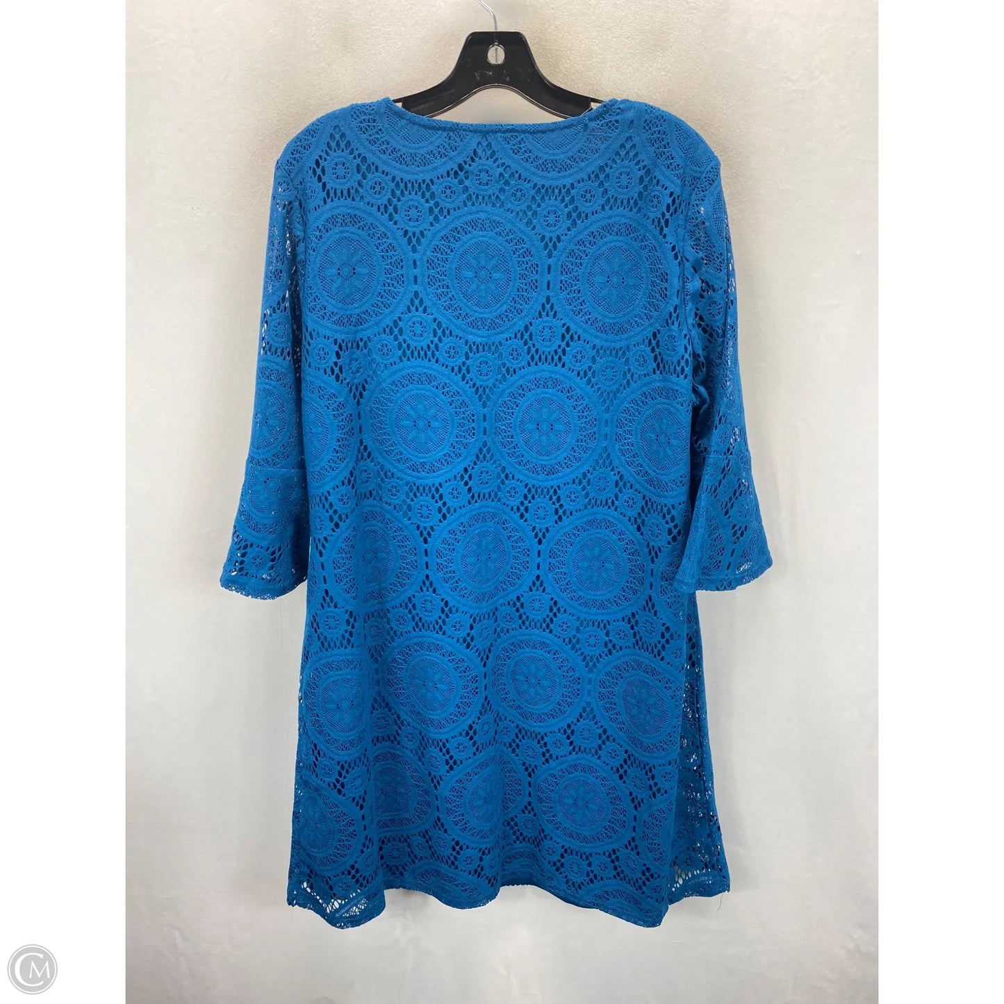 Dress Casual Midi By Tacera In Blue, Size: S