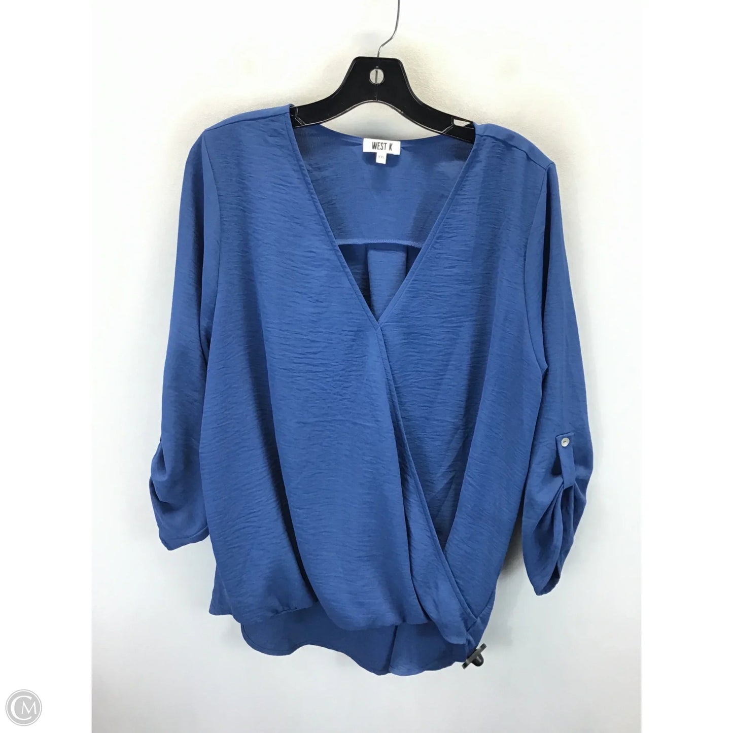 Top Long Sleeve By Clothes Mentor In Blue, Size: Xxl