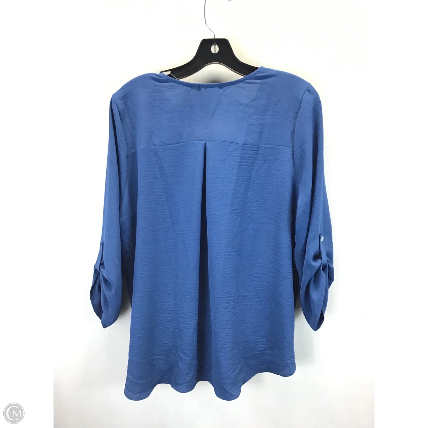 Top Long Sleeve By Clothes Mentor In Blue, Size: Xxl