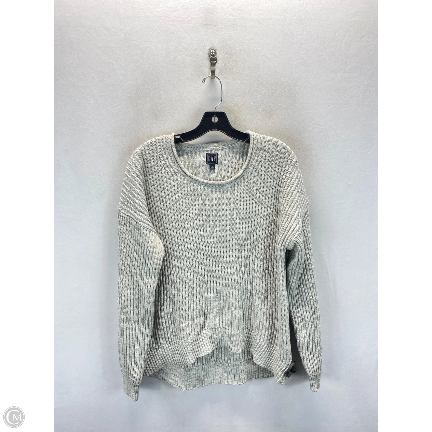 Sweater By Gap In Grey, Size: L