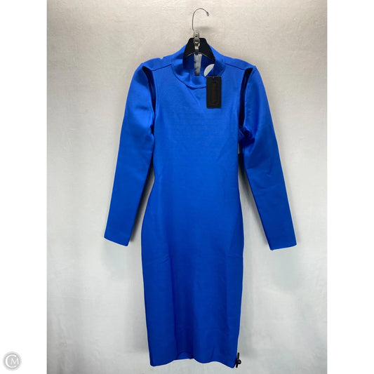 Dress Party Midi By Clothes Mentor In Blue, Size: L