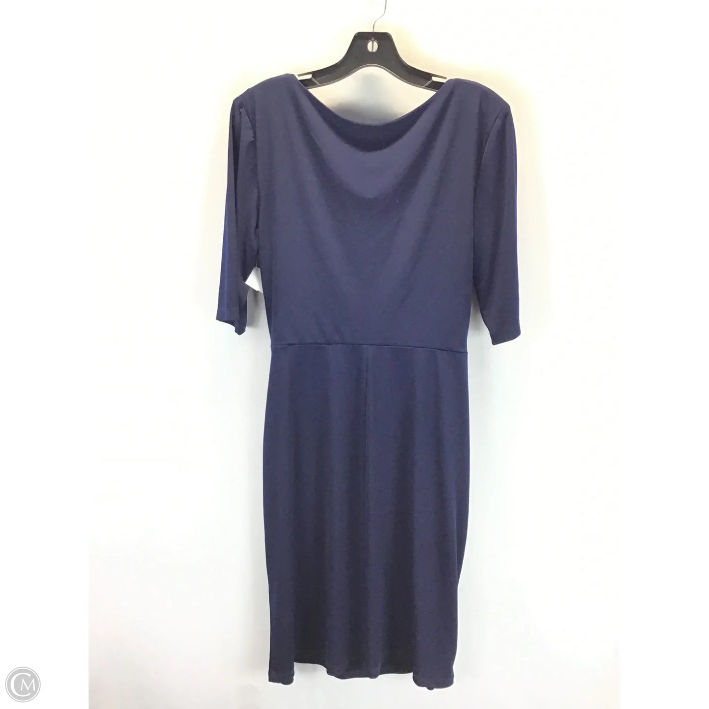 Dress Party Midi By Connected Apparel In Navy, Size: 12